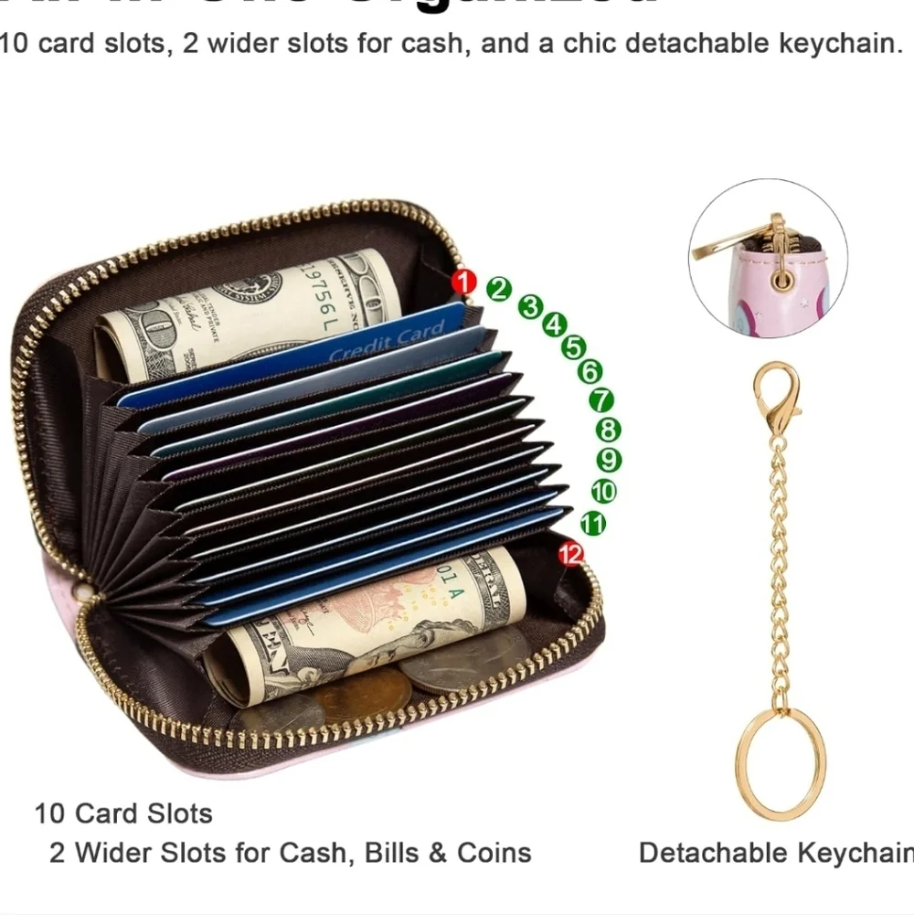 Floral Daisy Keychain Wallet
